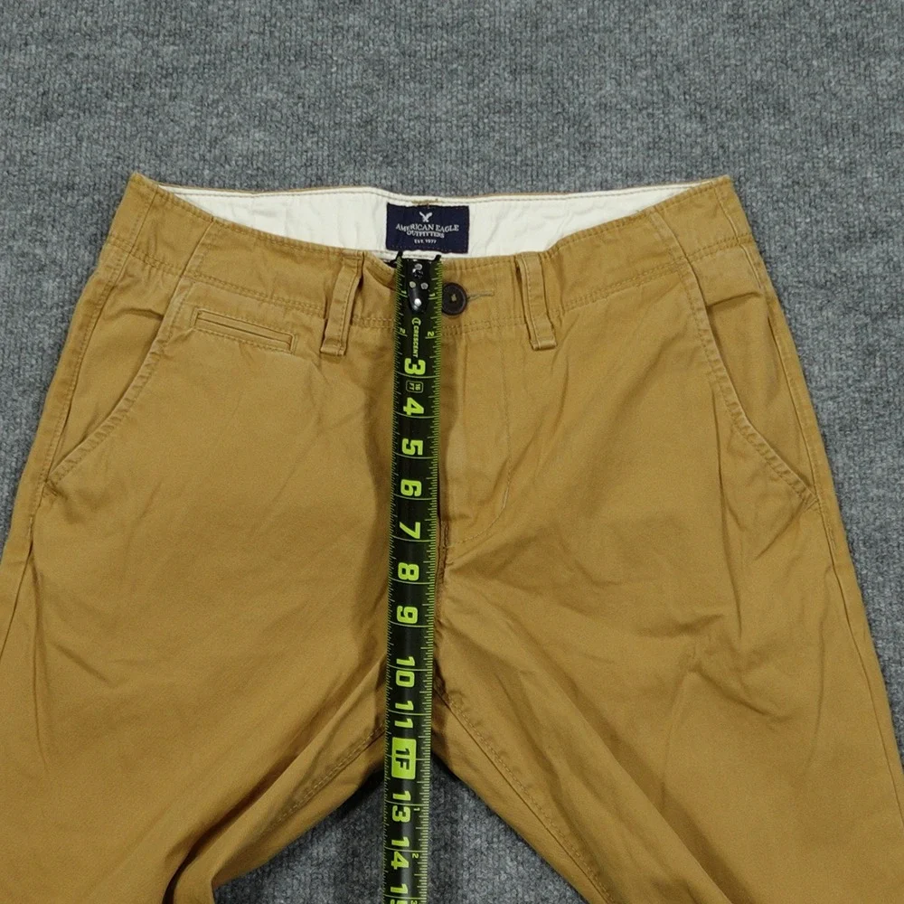 American Eagle Pants Mens 30x32 Khaki Original Straight Leg Cotton Chinos
